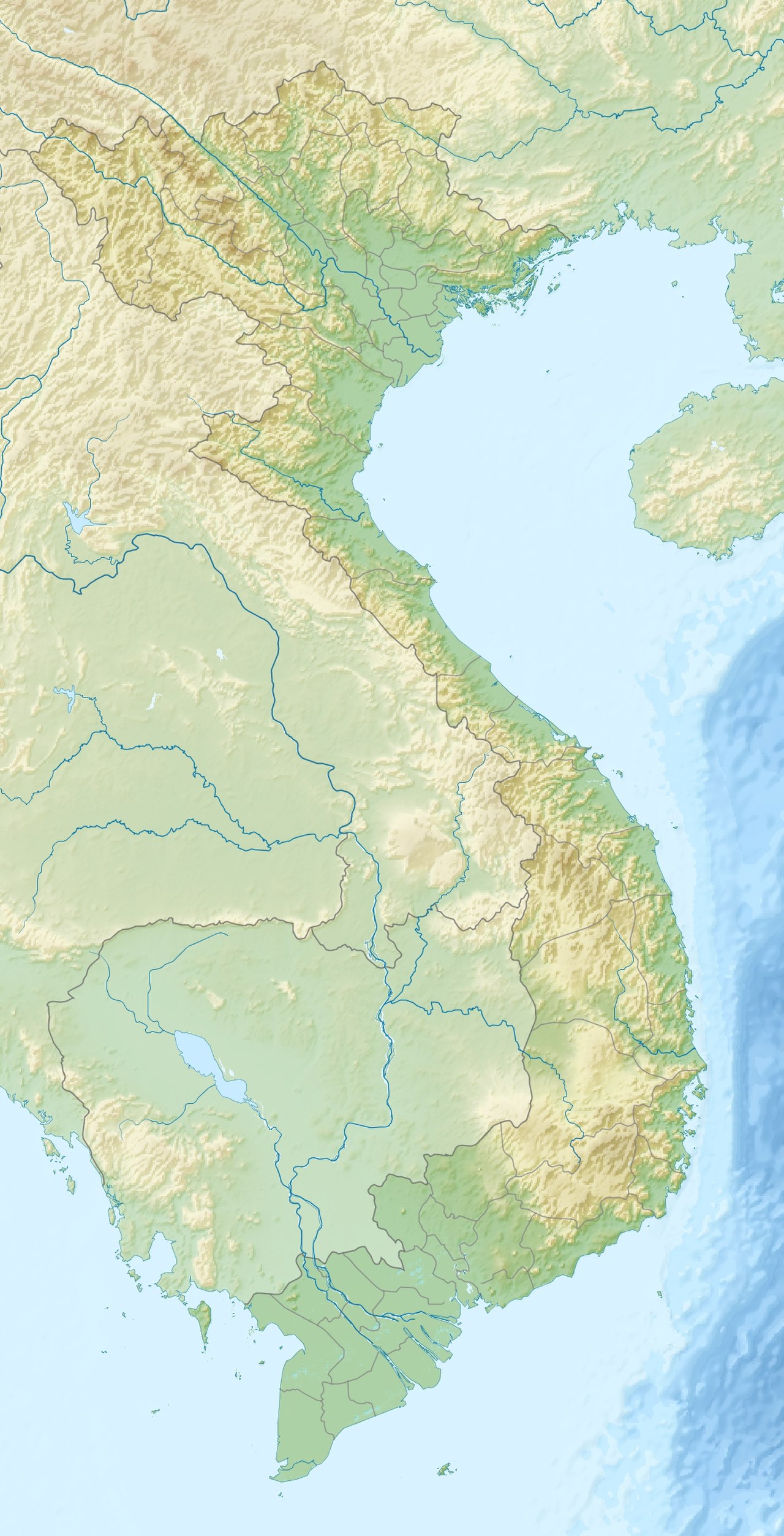 Chùa Phật Tích trên bản đồ Việt Nam